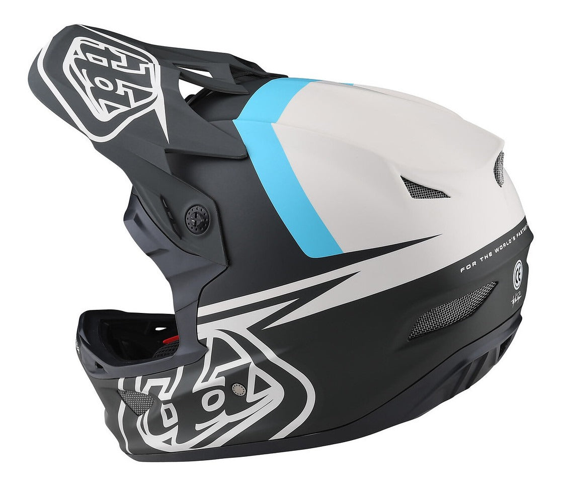 Casco Troy Lee Designs D3 Fiberlite Slant Green